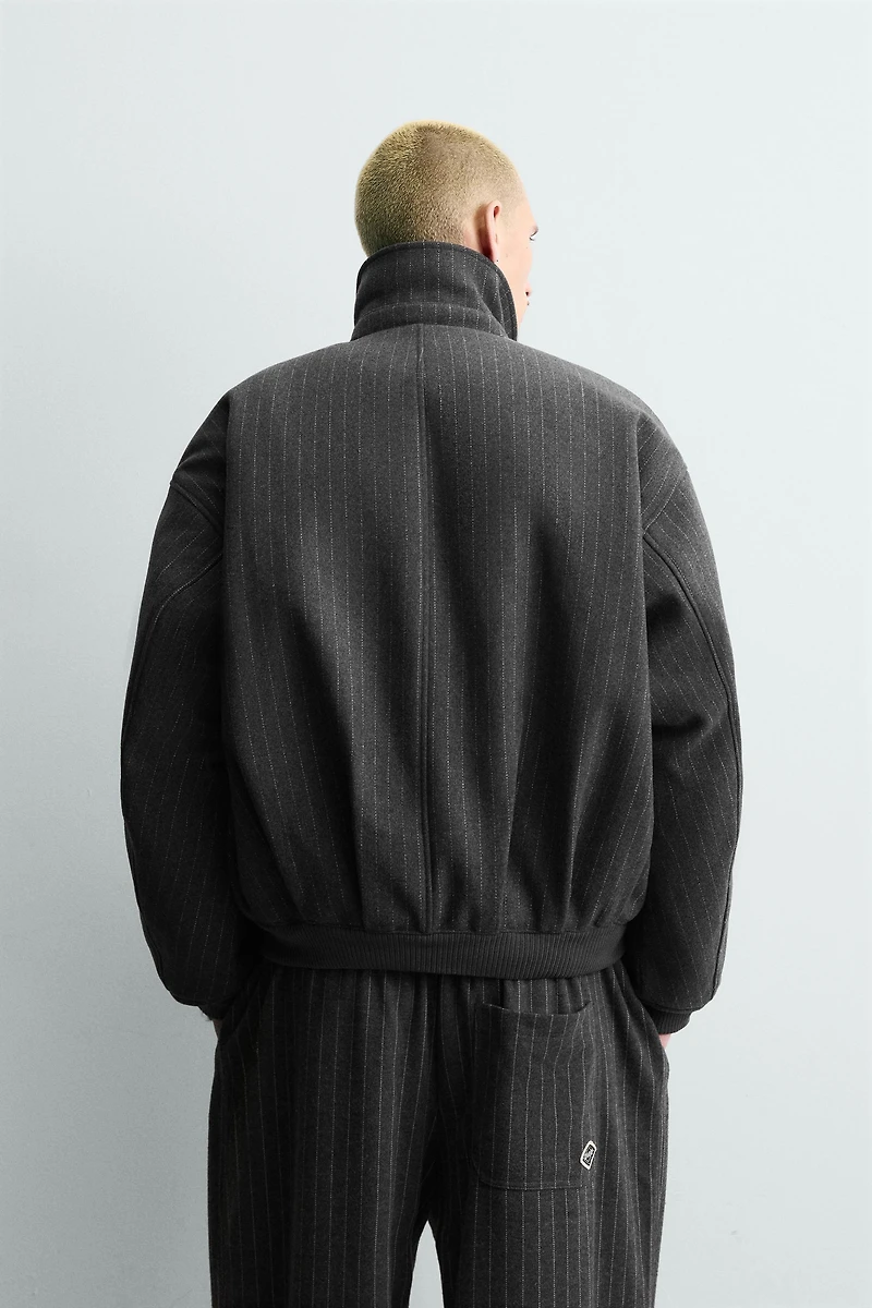 EMBROIDERED STRIPED JACKET