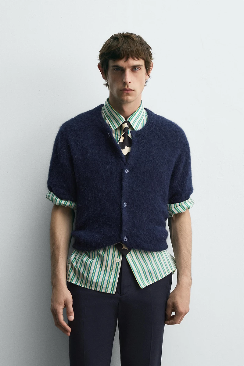 TEXTURED CARDIGAN HARRY LAMBERT FOR ZARA X DISNEY