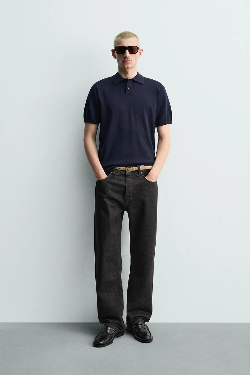 REGULAR FIT KNIT POLO SHIRT