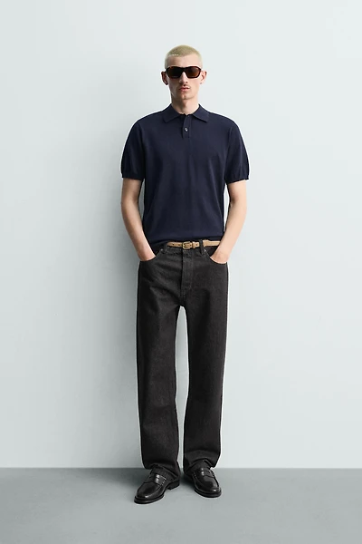 REGULAR FIT KNIT POLO SHIRT