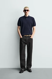 REGULAR FIT KNIT POLO SHIRT