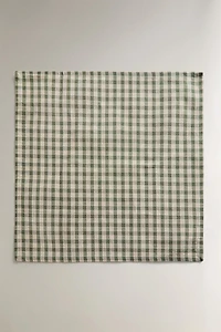 PACK OF CHECK NAPKINS WITH TOPSTITCHING (PACK OF 2)
