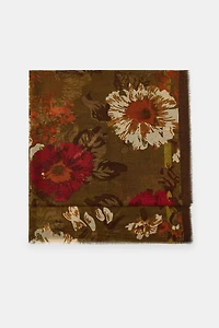 FLORAL PRINT SCARF