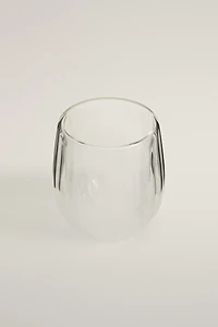 BOROSILICATE DOUBLE-WALL TUMBLER WITH LINES