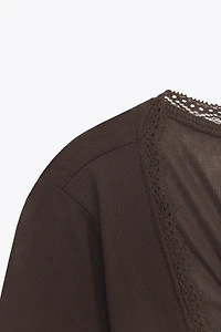 RUCHED TIE TOP