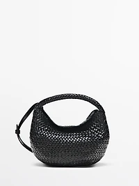 Nappa leather braided mini bag