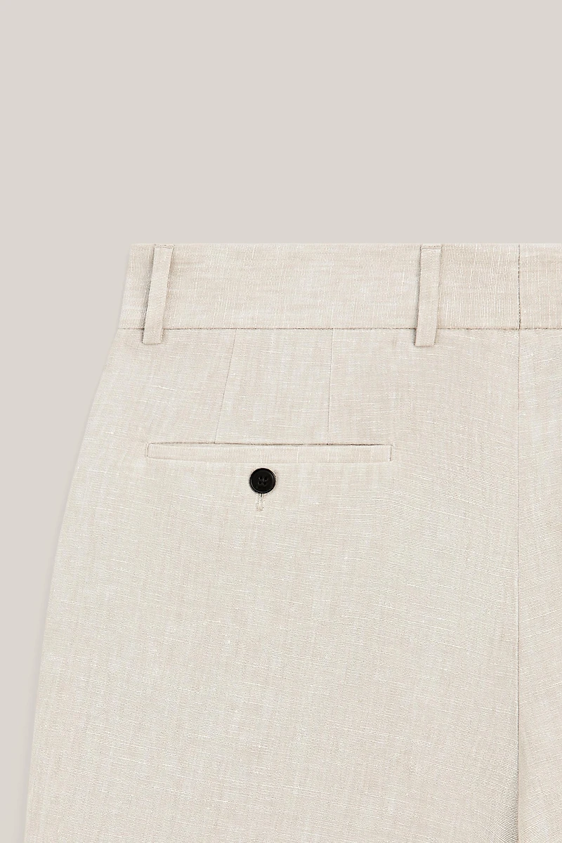 Linen Bermuda shorts with darts - LIMITED EDITION