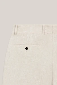 Linen Bermuda shorts with darts - LIMITED EDITION