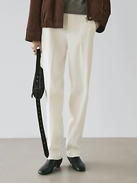 Straight-leg flowing trousers