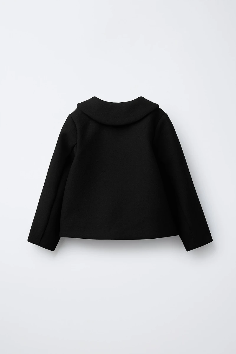 PETER PAN COLLAR JACKET WITH BOWS