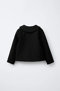 PETER PAN COLLAR JACKET WITH BOWS