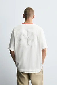 T-SHIRT COL CONTRASTÉ