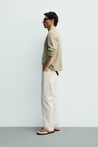 JEAN STRAIGHT FIT FINITION IRRÉGULIÈRE