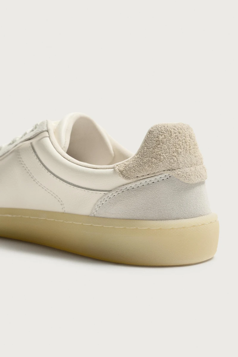 BASKET BAREFOOT EN CUIR