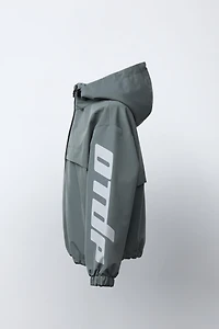 WATER REPELLENT TEXT JACKET