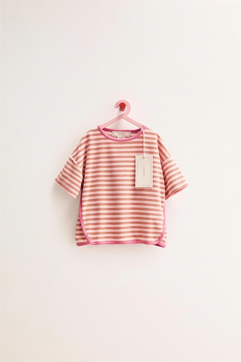 ZARA TIMELESS - STRIPED TOWEL T-SHIRT