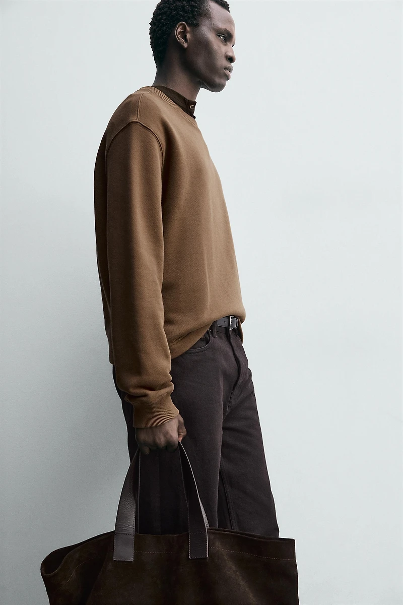 SWEAT COL ROND À RUBANS