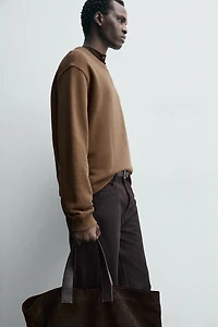 SWEAT COL ROND À RUBANS