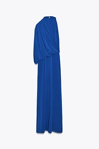DRAPED CAPE DRESS
