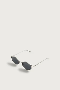 GEOMETRIC FRAME SUNGLASSES