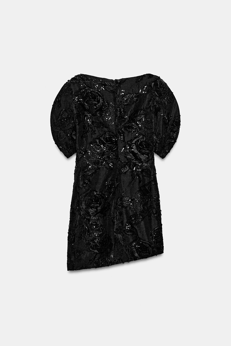 ZW COLLECTION EMBROIDERED MINI DRESS