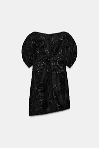 ZW COLLECTION EMBROIDERED MINI DRESS