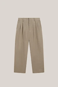 Pantalon double pince lin - LIMITED EDITION