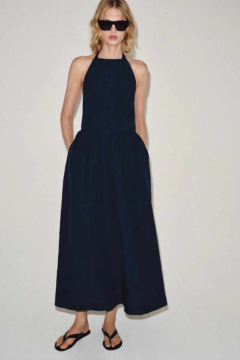 ZW COLLECTION HALTER NECK DRESS