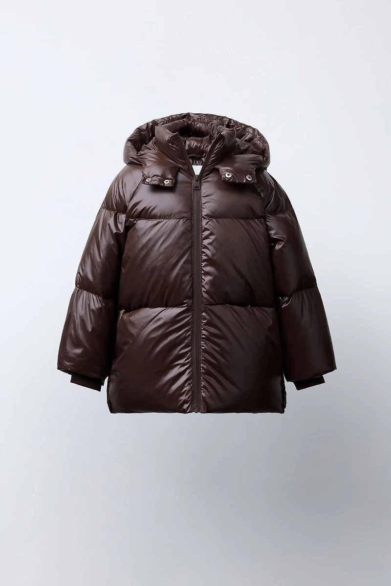 WATER REPELLENT AND WIND RESISTANT DOWN PUFFER COAT