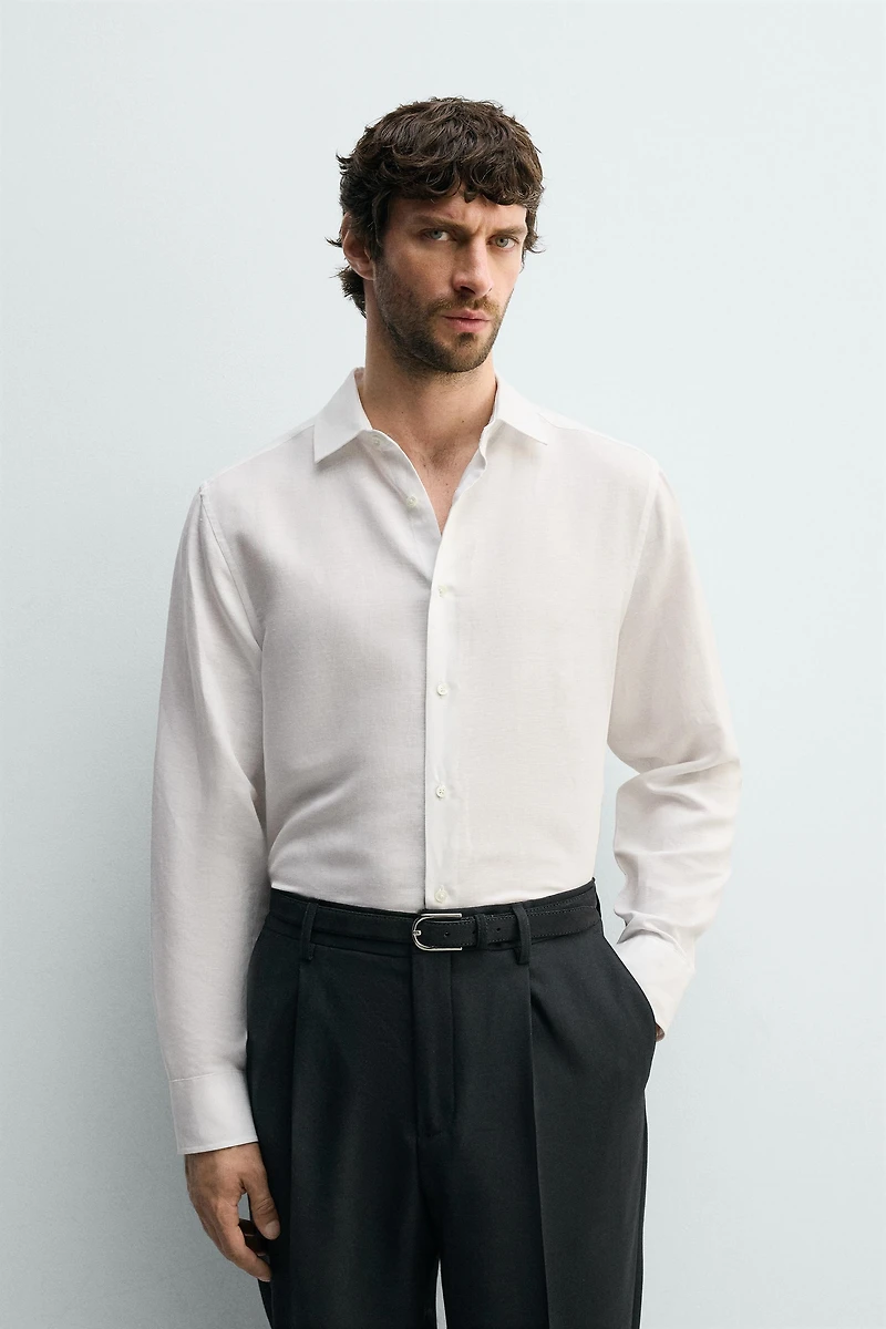 CHEMISE REGULAR FIT LIN - LYOCELL