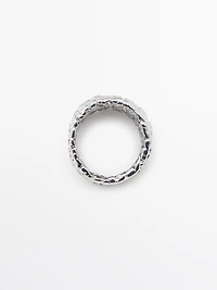 Wide braided ring