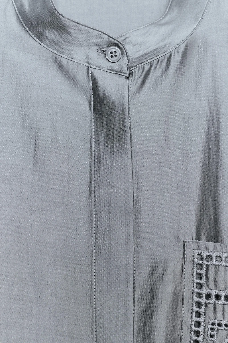 EMBROIDERED POCKET SHIRT ZW COLLECTION