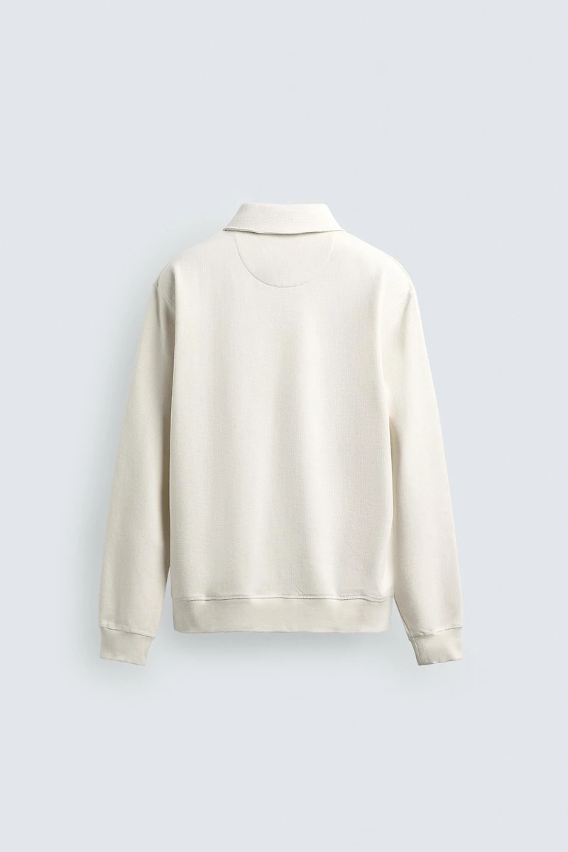 SWEAT POLO À ZIP