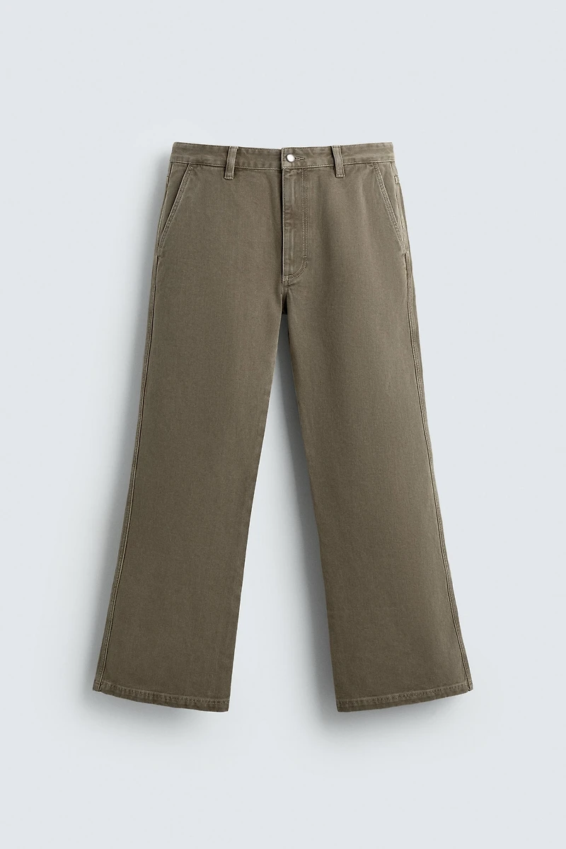 JEAN CHINO WIDE FLARE FIT