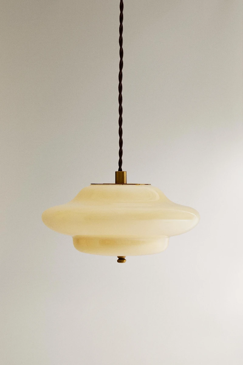 SMALL GLASS CEILING LAMP