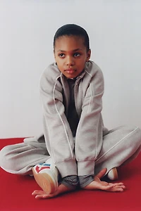 PANTALON WIDE LEG GYM LISERÉS CONTRASTE