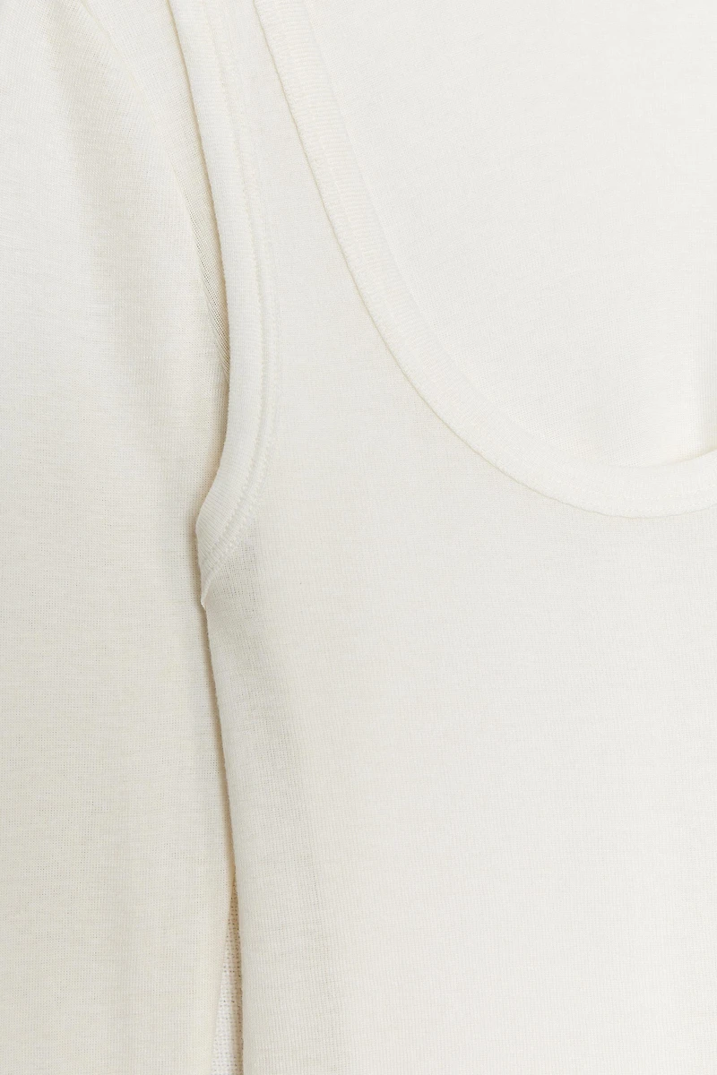 T-SHIRT COL MONTANT SUPERPOSITION