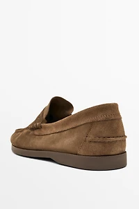 Mocassin à mors en cuir souple