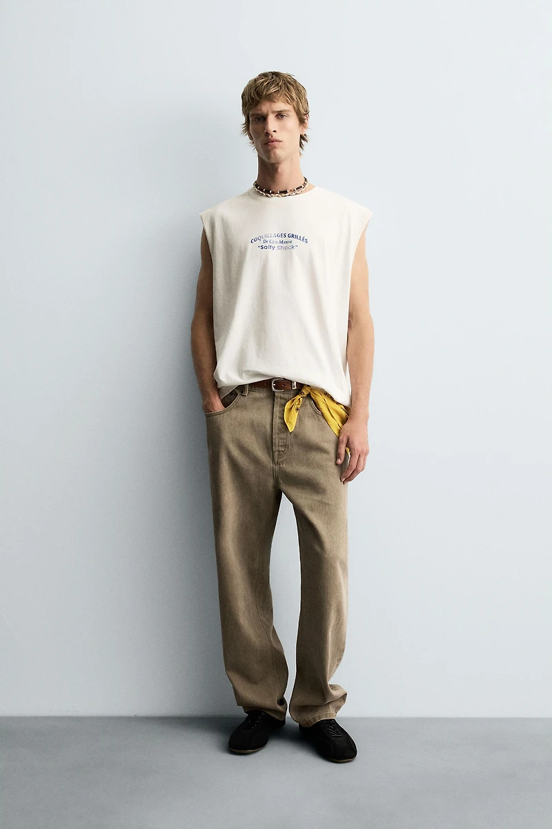 WASHED PRINT TANK TOP