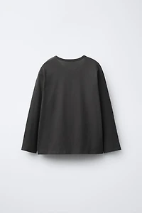 EMBROIDERED PLAIN T-SHIRT