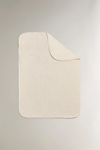 KIDS FLORAL FLEECE CHIFFON BLANKET