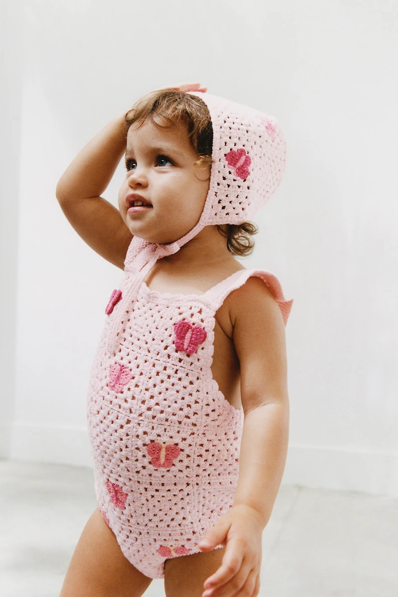 CROCHET BUTTERFLY ROMPER