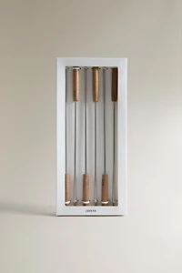 STEEL SKEWER SET (SET OF 5)