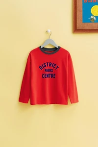 T-SHIRT À INSCRIPTION FLOQUÉE