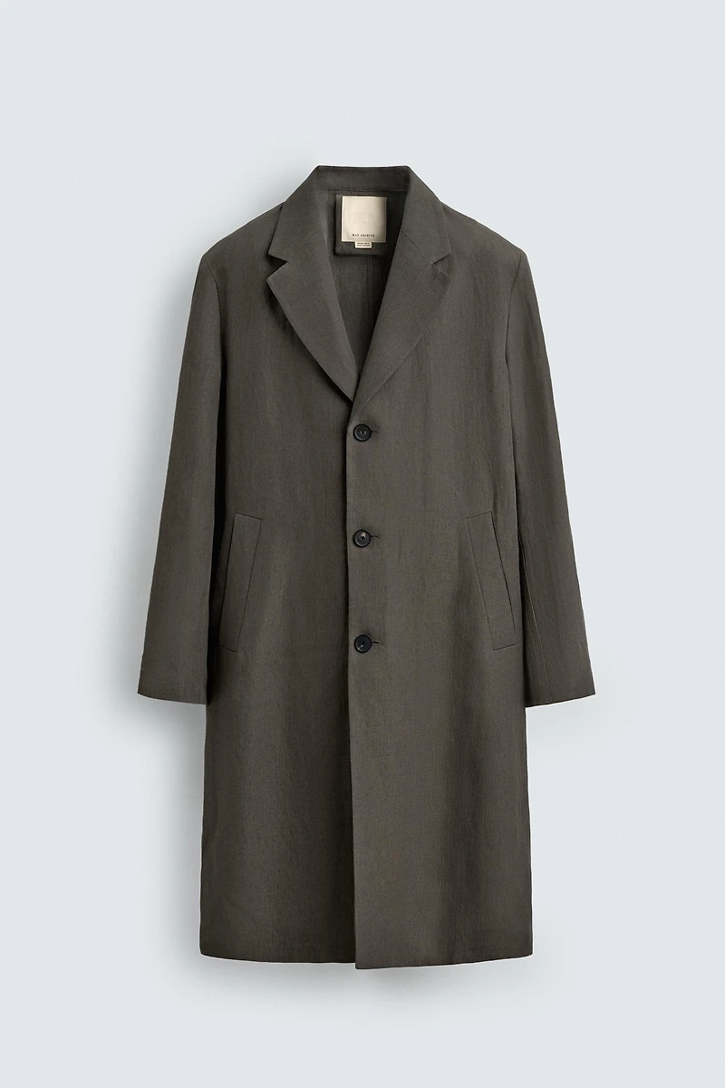 100% LINEN FROCK COAT