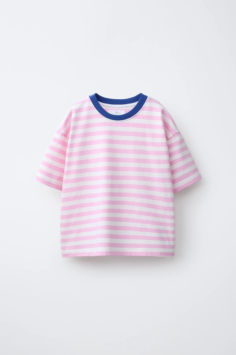 HEAVY WEIGHT STRIPED T-SHIRT