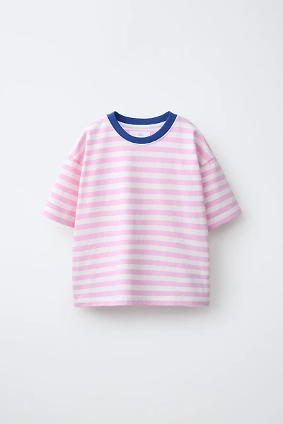 HEAVY WEIGHT STRIPED T-SHIRT