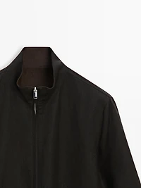 Reversible linen jacket