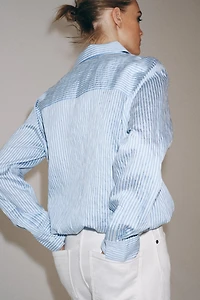 ZW COLLECTION STRIPED SHIRT WITH TIES