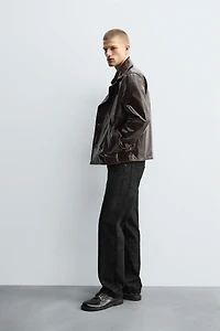 SHINY LEATHER JACKET